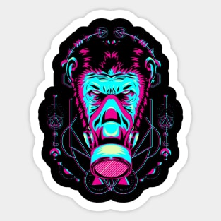 monkey mask Sticker